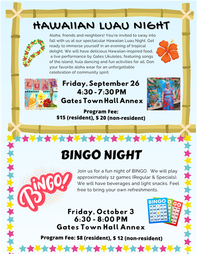 luau and bingo